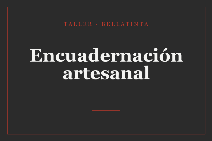 Encuadernación artesanal